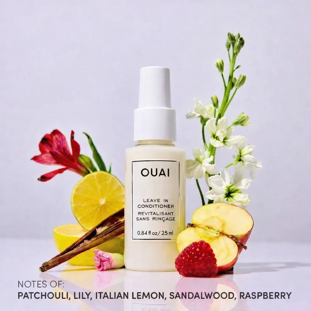 OUAI Leave In Conditioner All Hair Types Heat Protection Fight Frizz Detangling - Picture 1 of 2